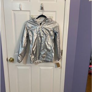 NWT reebok silver jacket